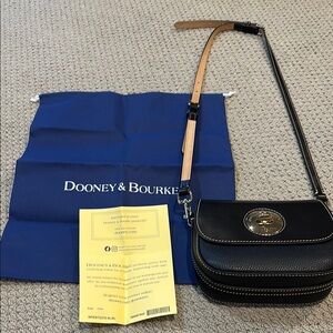 Dooney & Bourke Black Leather Crossbody Bag